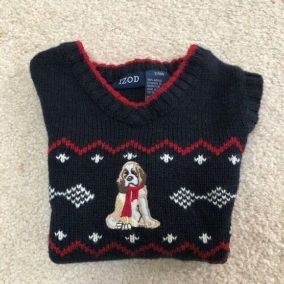 Argyle Sweater Vest Izod Size 24 months  and Bon Bebe Size 18 S - Picture 2 of 3